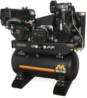Mi-T-M 30 Gallon 389cc Honda GX390 OHV Two Stage Air Compressor Generator Combo
