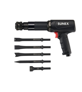 Sunex Heavy-Duty Long Barrel Air Hammer Set SX2302K – Pneumatic Air Chisel Kit