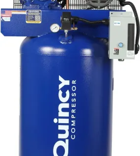 Quincy 5HP 230V 80 Gallon Vertical Reciprocating Air Compressor – Heavy-Duty Industrial Compressor