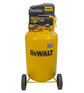 DEWALT 30-Gallon Portable 155-PSI Electric Vertical Air Compressor – Heavy-Duty Jobsite Compressor