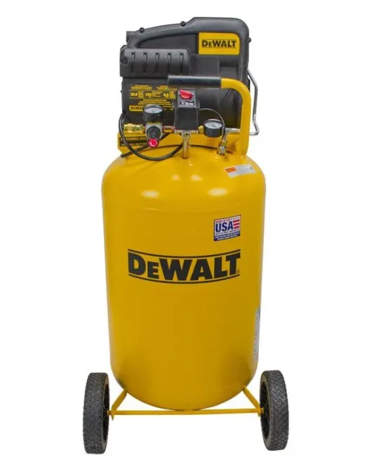 DEWALT 30-Gallon Portable 155-PSI Electric Vertical Air Compressor – Heavy-Duty Jobsite Compressor DEWALT 30-Gallon Portable 155-PSI Electric Vertical Air Compressor – Heavy-Duty Jobsite Compressor