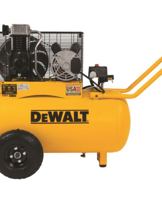 DEWALT 20 Gallon 200 PSI Portable Horizontal Electric Air Compressor DXCM201 DEWALT 20 Gallon 200 PSI Portable Horizontal Electric Air Compressor DXCM201