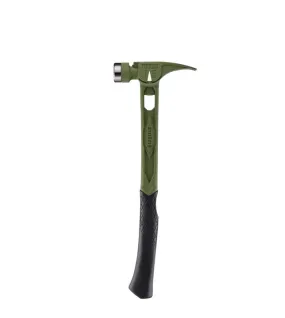 Stiletto TIBONE 15oz Limited Edition Green Titanium Framing Hammer – Milled Face Curved Handle (TIB15MC-CGR)
