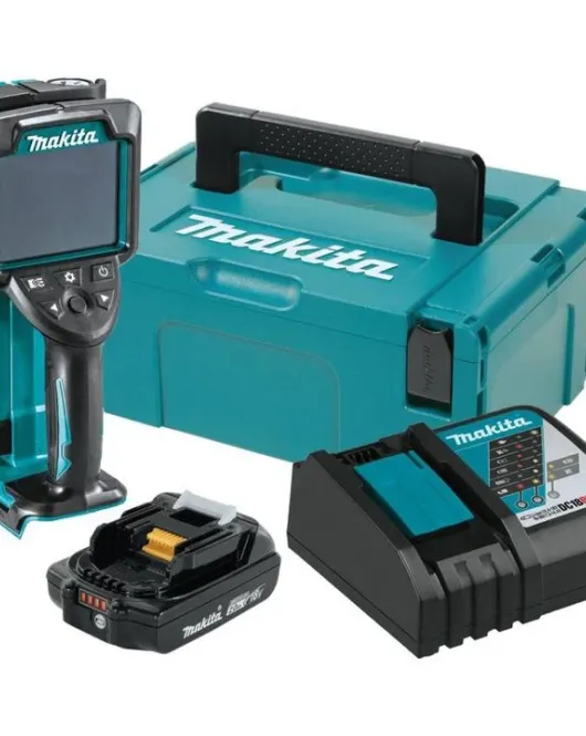 Makita 18V LXT Lithium-Ion Cordless Multi-Surface Scanner Kit (2.0Ah) with Interlocking Storage Case – DWD181R1J