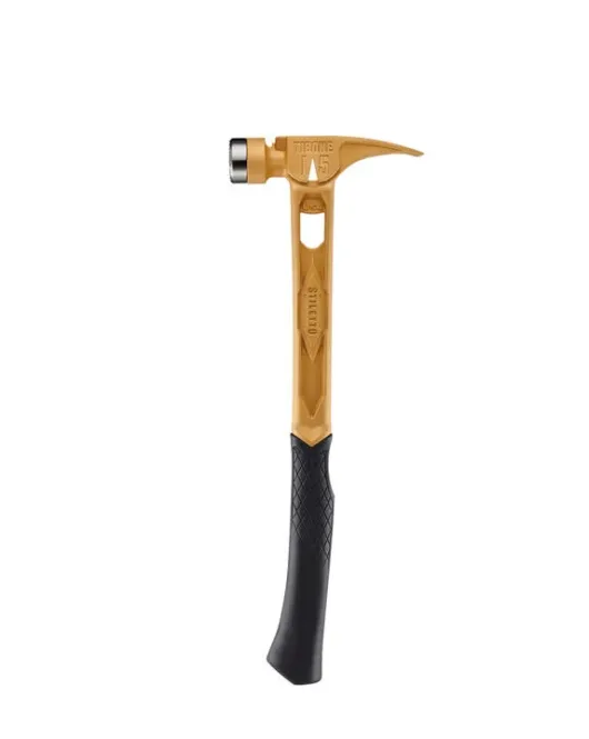 Stiletto TIBONE 15oz Limited Edition Gold Titanium Framing Hammer – Milled Face Curved Handle (TIB15MC-CG) Stiletto TIBONE 15oz Limited Edition Gold Titanium Framing Hammer – Milled Face Curved Handle (TIB15MC-CG)