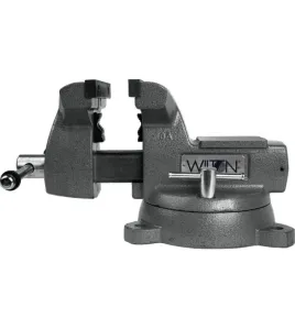 Wilton Mechanics Vise 6-Inch Jaw with 360° Swivel Base – Heavy-Duty Bench Vise (21500)