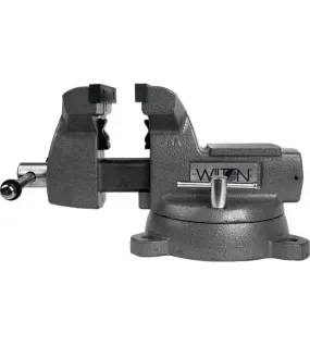 Wilton Mechanics Vise 6-Inch Jaw with 360° Swivel Base – Heavy-Duty Bench Vise (21500)