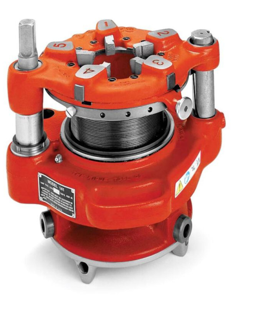RIDGID 141 4-Inch Geared Threader NPT – Receding Pipe Threading Tool (36620)