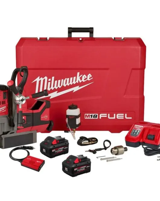 Milwaukee M18 FUEL 1-1/2-Inch Lineman Magnetic Drill Kit – Cordless Portable Mag Drill with ONE-KEY Milwaukee M18 FUEL 1-1/2-Inch Lineman Magnetic Drill Kit – Cordless Portable Mag Drill with ONE-KEY