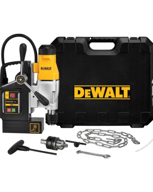 DEWALT DWE1622K 2-Inch 2-Speed Magnetic Drill Press – 10 Amp Heavy-Duty Steel Drilling System