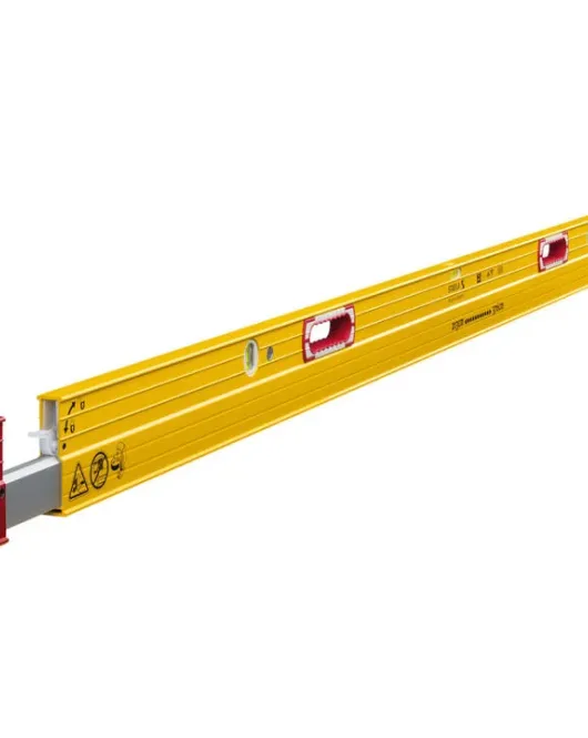 STABILA 7–12 ft Adjustable Plate Level Tool – Professional Heavy-Duty Structural Steel Alignment Level