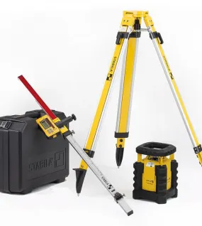 STABILA LAR 300 Rotary Laser Full Set – Professional Self-Leveling Outdoor Construction Laser Kit
