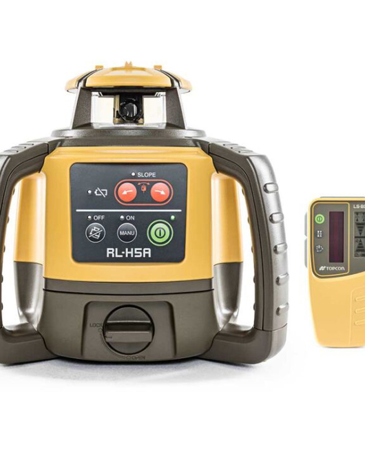 Topcon RL-H5A Horizontal Self-Leveling Rotary Laser with LS-80LX (LX80) Detector – Long Range Construction Grade Laser System Topcon RL-H5A Horizontal Self-Leveling Rotary Laser with LS-80LX (LX80) Detector – Long Range Construction Grade Laser System