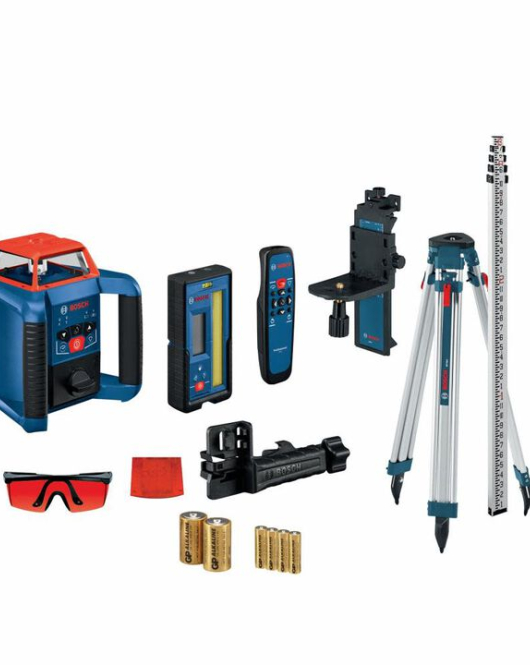 Bosch REVOLVE2000 Self-Leveling Horizontal/Vertical Rotary Laser Kit – Professional Dual-Axis Grading & Layout Laser System Bosch REVOLVE2000 Self-Leveling Horizontal/Vertical Rotary Laser Kit – Professional Dual-Axis Grading & Layout Laser System