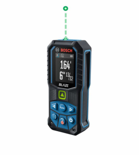 Bosch BLAZE GLM 50-27 CG Green Beam Laser Distance Measurer 165 ft – Professional Bluetooth Measuring Tool