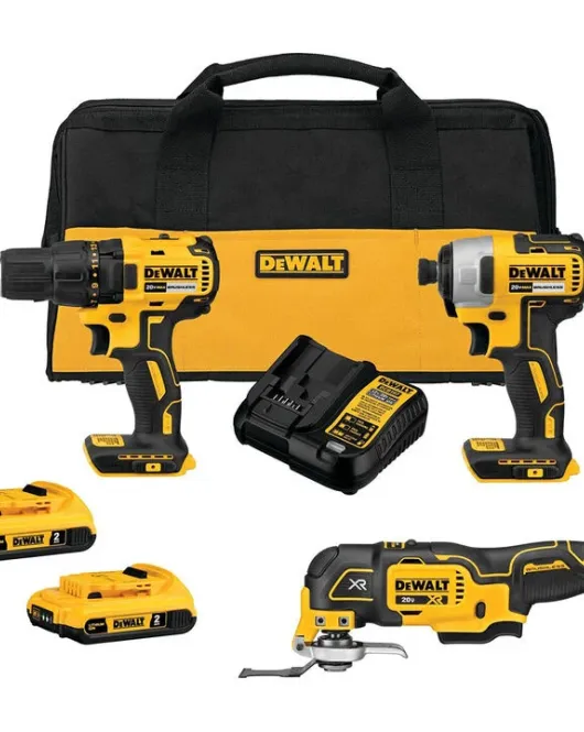DEWALT 20V MAX Brushless Cordless 3-Tool Combo Kit with Batteries & Charger