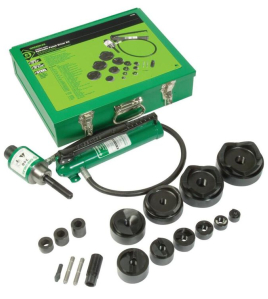 Greenlee Hydraulic Punch Driver Set 1/2 Inch to 4 Inch Slug-Buster Knockout Kit