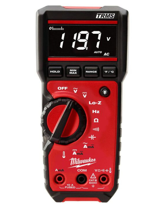 Milwaukee Digital Multimeter with True RMS Measurement & CAT III 600V Safety Rating Milwaukee Digital Multimeter with True RMS Measurement & CAT III 600V Safety Rating