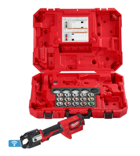 Milwaukee M18 FORCE LOGIC 600 MCM Crimper Kit with #8–600 MCM Copper Dies Bare Tool
