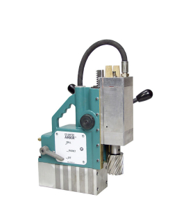 CS Unitec Airbor 2-1/16" Air-Powered Magnetic Drill – Extended Stroke Industrial Mag Drill