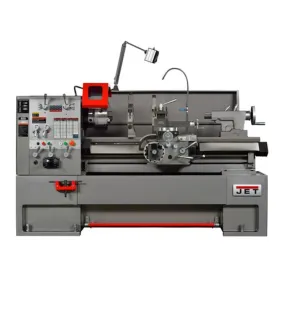 JET GH-26130ZH Large Spindle Bore Gear Head Lathe with Newall NMS800 DRO & Taper Attachment Kit – Heavy-Duty Industrial Metal Lathe