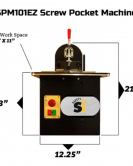 Safety Speed Mfg Tabletop Pocket Screw Machine for Precision Cabinet & Woodworking Joinery