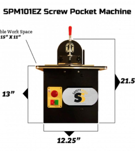Safety Speed Mfg Tabletop Pocket Screw Machine for Precision Cabinet &amp; Woodworking Joinery