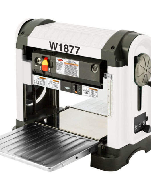 Shop Fox 13-Inch 2HP Portable Thickness Planer with Spiral-Style Cutterhead Shop Fox 13-Inch 2HP Portable Thickness Planer with Spiral-Style Cutterhead