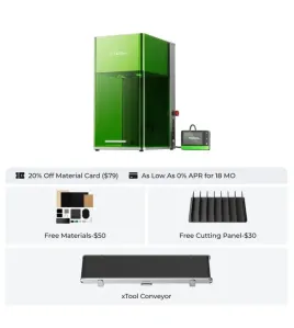 xTool F1 Ultra Laser Cutter &amp; Engraver with Conveyor Belt – High-Speed Portable Laser Engraving System