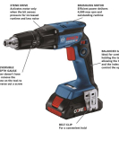 Bosch 18V 1/4 Inch Hex Screwgun Kit with CORE18V 4.0Ah Compact Battery Bosch 18V 1/4 Inch Hex Screwgun Kit with CORE18V 4.0Ah Compact Battery