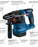 Bosch 18V Brushless SDS-PLUS Bulldog 3/4 Inch Rotary Hammer Bare Tool Bosch 18V Brushless SDS-PLUS Bulldog 3/4 Inch Rotary Hammer Bare Tool