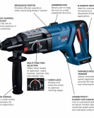 Bosch 18V SDS-PLUS Bulldog 1-1/8 Inch Rotary Hammer Bare Tool Bosch 18V SDS-PLUS Bulldog 1-1/8 Inch Rotary Hammer Bare Tool