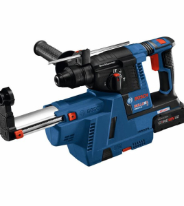 Bosch 18V SDS-PLUS Bulldog 1 Inch Rotary Hammer Kit with Dust Collection Attachment