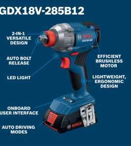 Bosch 18V Two-In-One Impact Driver Kit Factory Reconditioned