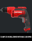 CRAFTSMAN 3/8 Inch 7 Amp Electric Drill Driver CRAFTSMAN 3/8 Inch 7 Amp Electric Drill Driver