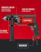CRAFTSMAN 7 Amp 1/2 Inch Hammer Drill CRAFTSMAN 7 Amp 1/2 Inch Hammer Drill