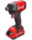 CRAFTSMAN V20 Brushless RP Cordless 1/4 Inch Impact Driver Kit with One Battery CRAFTSMAN V20 Brushless RP Cordless 1/4 Inch Impact Driver Kit with One Battery