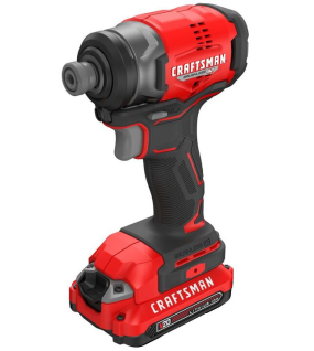 CRAFTSMAN V20 Brushless RP Cordless 1/4 Inch Impact Driver Kit with One Battery
