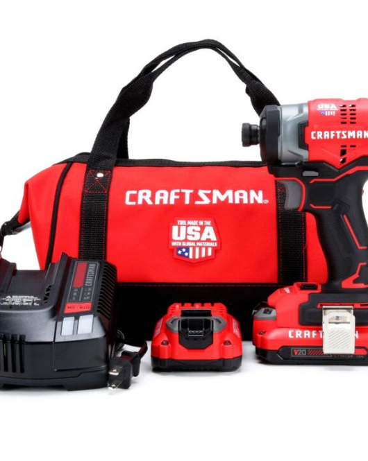 CRAFTSMAN V20 Cordless Brushless 1/4 Inch Impact Driver Kit