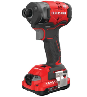 CRAFTSMAN V20 Cordless Brushless 1/4 Inch Impact Driver Kit