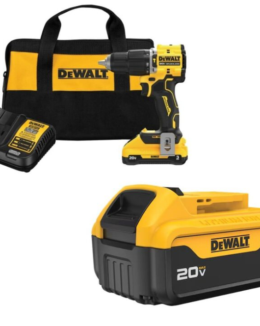 DEWALT 20V MAX 1/2 Inch Hammer Drill Kit – Cordless Drill with 20V MAX 5Ah Battery DEWALT 20V MAX 1/2 Inch Hammer Drill Kit – Cordless Drill with 20V MAX 5Ah Battery
