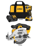DEWALT 20V MAX Cordless Impact Driver & Circular Saw Bundle – Brushless Power Tool Kit DEWALT 20V MAX Cordless Impact Driver & Circular Saw Bundle – Brushless Power Tool Kit