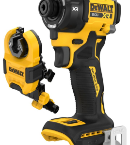 DEWALT 20V MAX XR 1/4 Inch Quiet Hydraulic Impact Driver – Nut Runner Attachment Bundle, Brushless Cordless (Bare Tool)