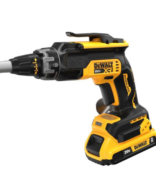 DEWALT 20V MAX XR Compact Drywall Screwgun Kit – Brushless Cordless with Battery & Charger DEWALT 20V MAX XR Compact Drywall Screwgun Kit – Brushless Cordless with Battery & Charger
