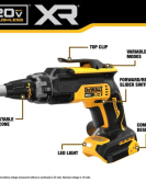 DEWALT 20V MAX XR Drywall Screwgun – Bare Tool, Brushless Cordless DEWALT 20V MAX XR Drywall Screwgun – Bare Tool, Brushless Cordless