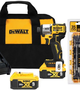 DEWALT 20V XR Impact Driver Kit – Rapid Load Accessory Set &amp; ToughCase+ Bundle, Brushless Cordless