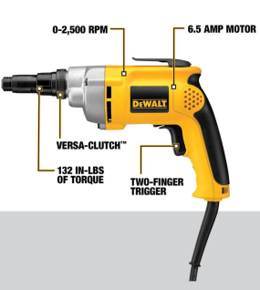 DEWALT 2500 RPM VSR Versa-Clutch Screwgun – High-Performance Corded/Variable Speed