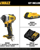 DEWALT Atomic 20V MAX 1/4 Inch Compact Impact Driver & Compact Hammer Drill Driver Bundle – Brushless Cordless Kit DEWALT Atomic 20V MAX 1/4 Inch Compact Impact Driver & Compact Hammer Drill Driver Bundle – Brushless Cordless Kit