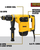 DEWALT SDS Max Combination Hammer – 1-9/16in Heavy-Duty Corded Rotary Hammer