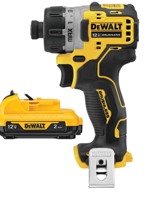 DEWALT XTREME 12V MAX Brushless 1/4-Inch Cordless Screwdriver Kit – Includes 12V 2Ah Battery Bundle DEWALT XTREME 12V MAX Brushless 1/4-Inch Cordless Screwdriver Kit – Includes 12V 2Ah Battery Bundle